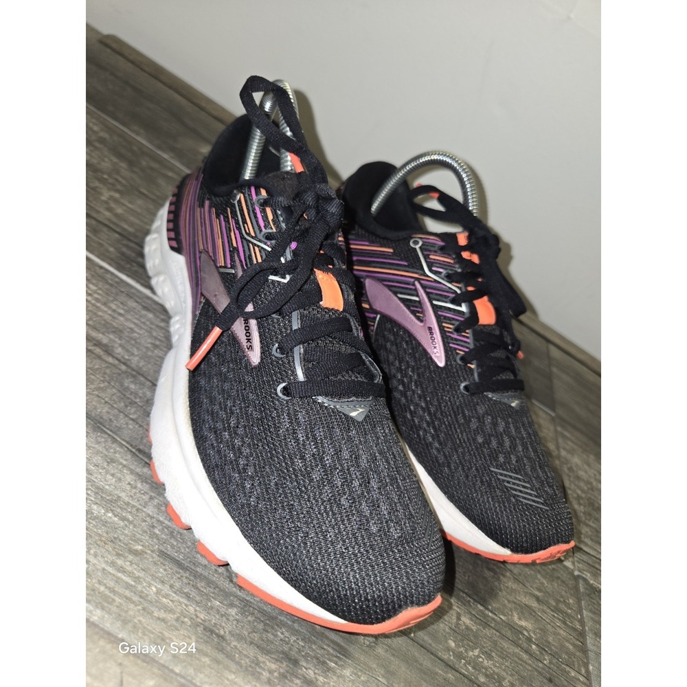 Brooks Adrenaline GTS 19 1202841B080 Purple Black Running Shoes Size 8 B